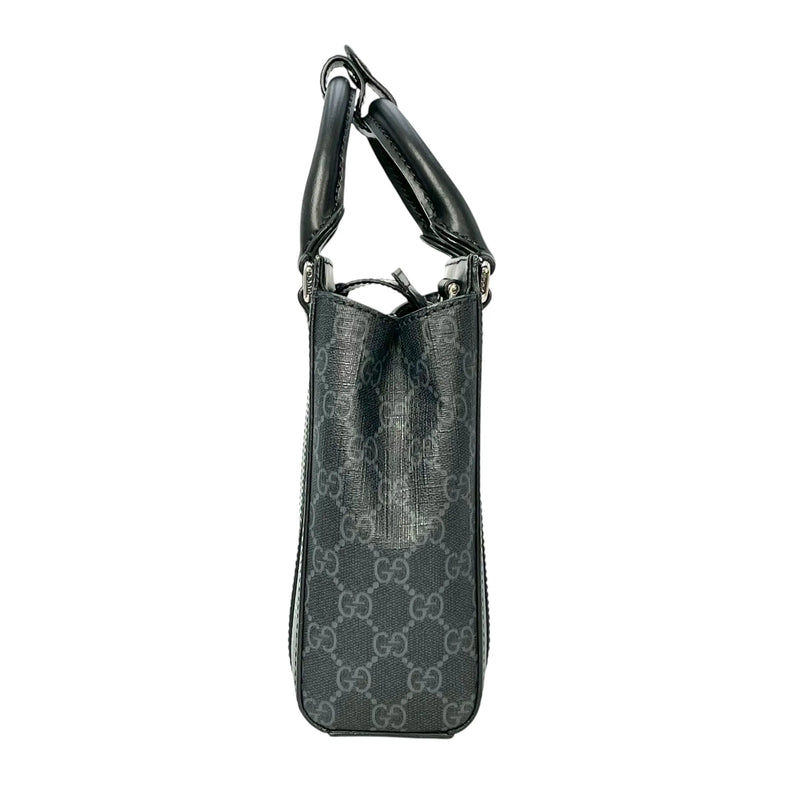 GUCCI GGスプリーム ミニハンドバッグ ショルダーバッグ - ブラック