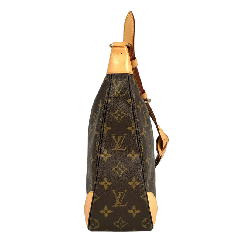 LOUIS VUITTON Boulogne Monogram Canvas Shoulder Bag - Brown 
