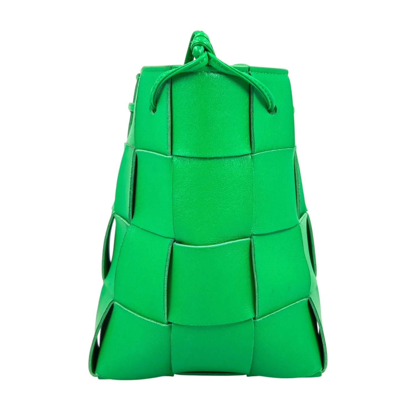 BOTTEGA VENETA Small Cassette Bucket Bag in Intrecciato Leather - Green 