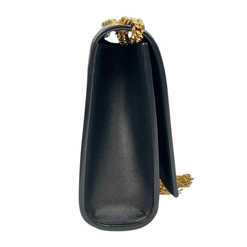 Saint Laurent Kate Tassel Medium Leather Chain Shoulder Bag - Black 