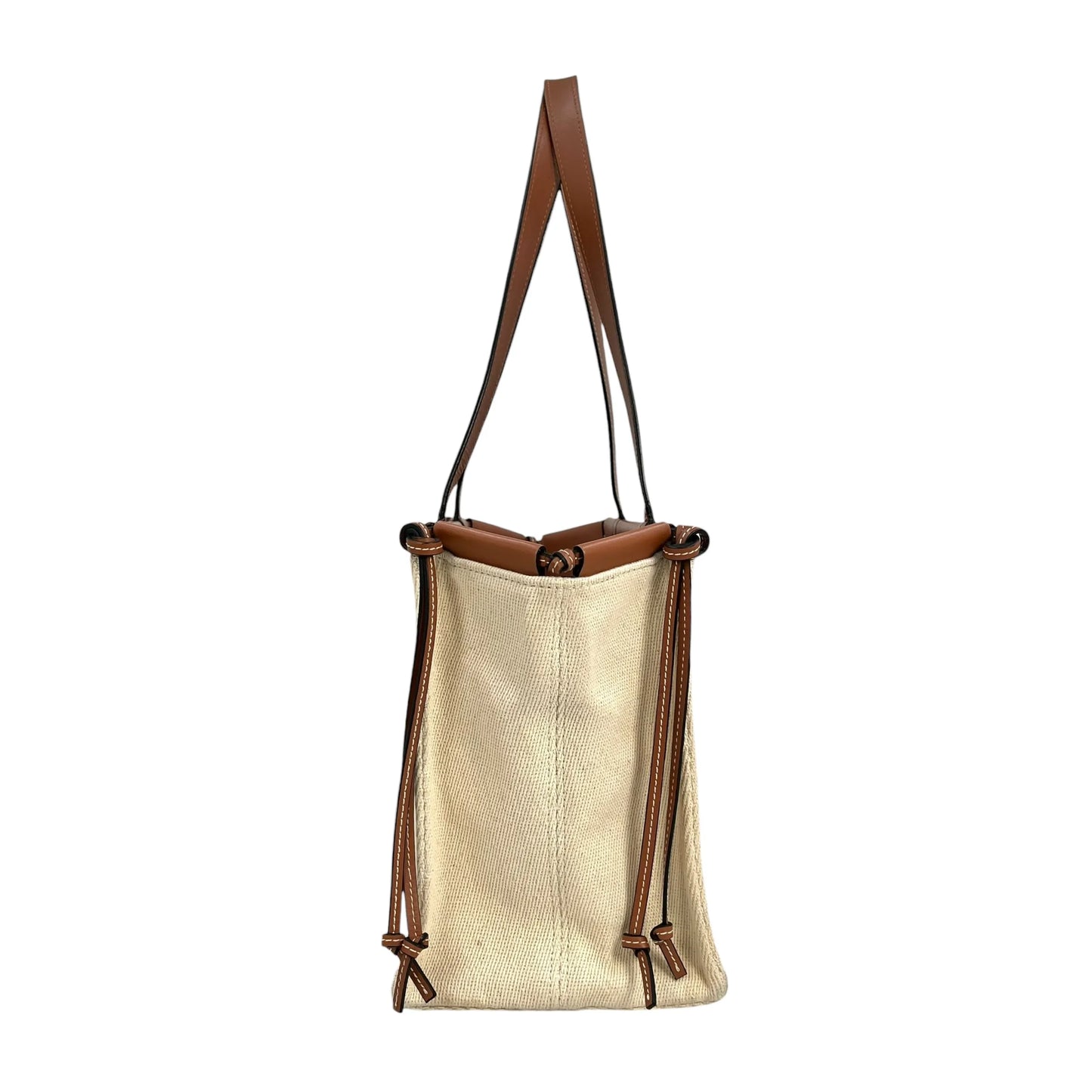 LOEWE クッショントート スモール キャンバス トートバッグ - ホワイト