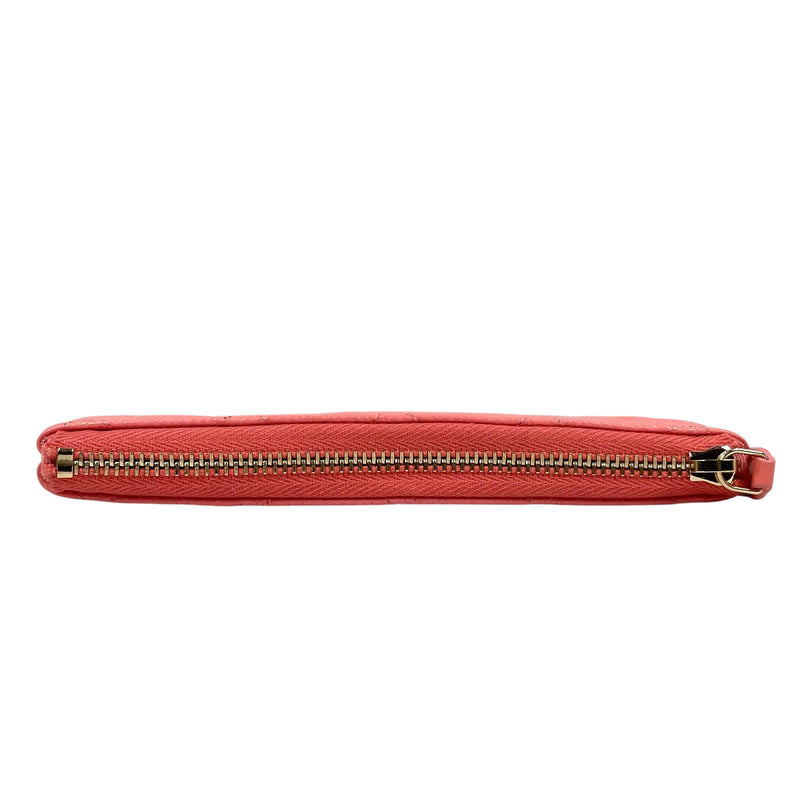 CHANEL Matelassé Caviar Skin Classic Mini Pouch - Pink