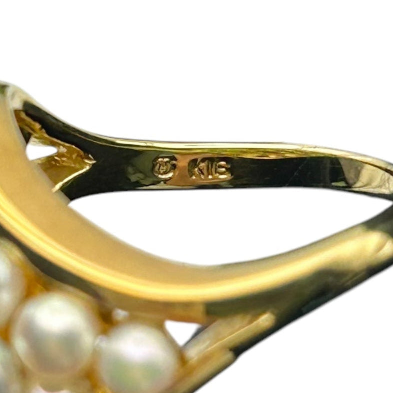 MIKIMOTO Pearl Ring Jewelry - 18K 