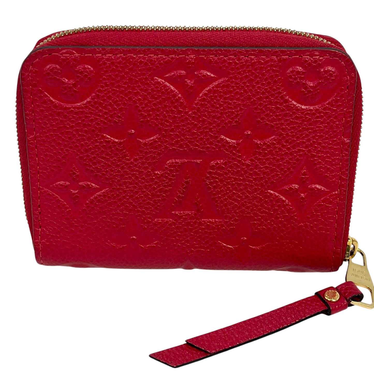 Louis Vuitton Monogram Empreinte Zippy Coin Purse - Red 