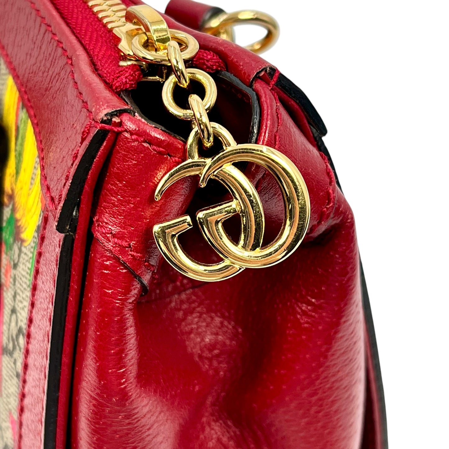 GUCCI Ophidia Handbag Shoulder Bag - Red 