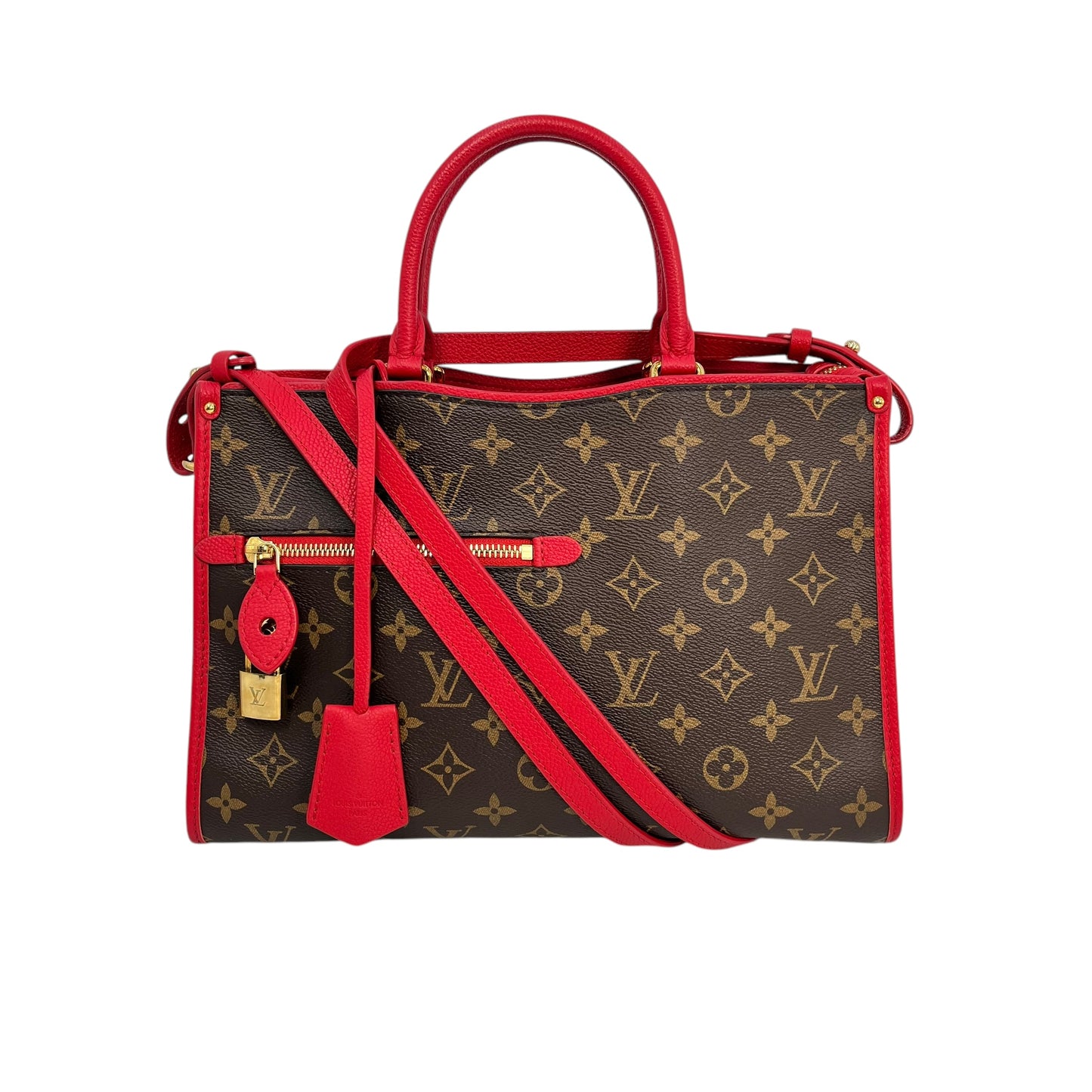 Louis Vuitton Monogram Canvas Popincourt PM Handbag/Shoulder Bag - Red 