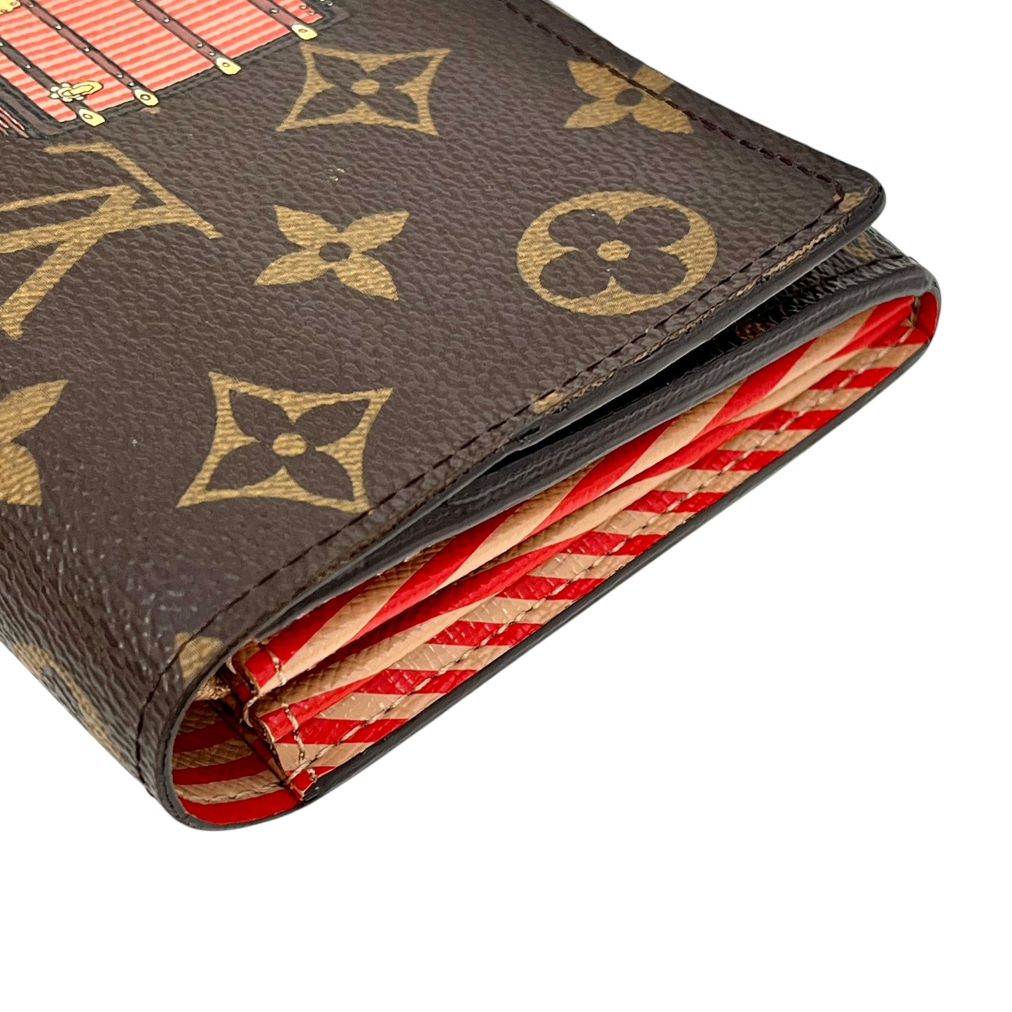 Louis Vuitton Monogram Portefeuille Sarah Canvas Long Wallet - Brown 