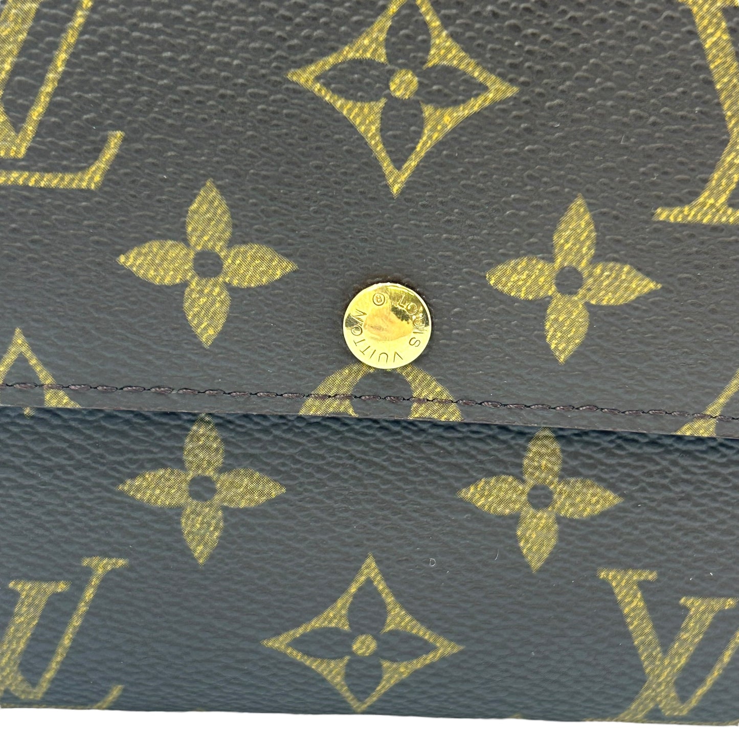 Louis Vuitton モノグラム キャンバス ポルトモネ クレディ 長財布 - ブラウン