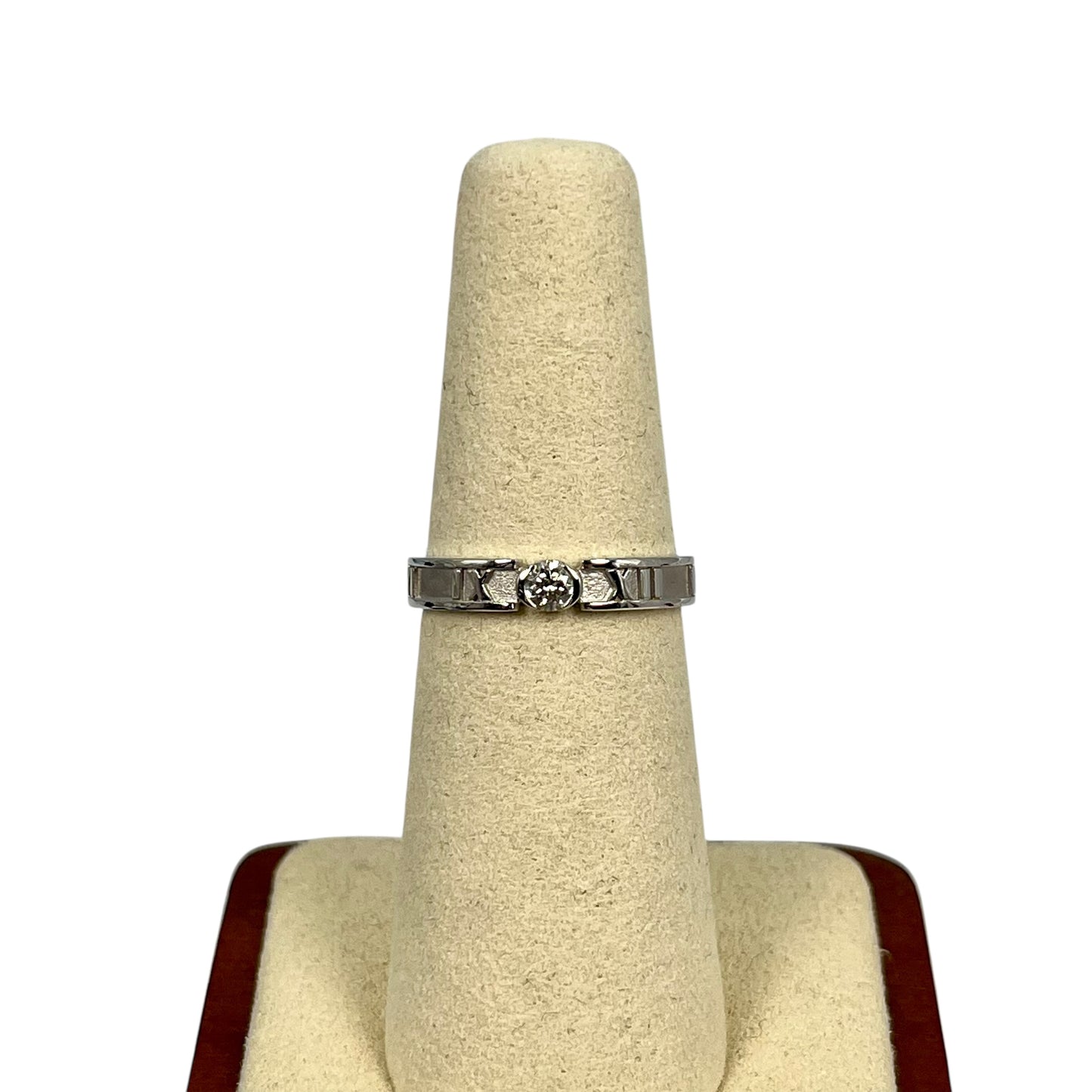 Tiffany & Co アトラス 1PD ダイヤモンド リング ジュエリー - 18KWG