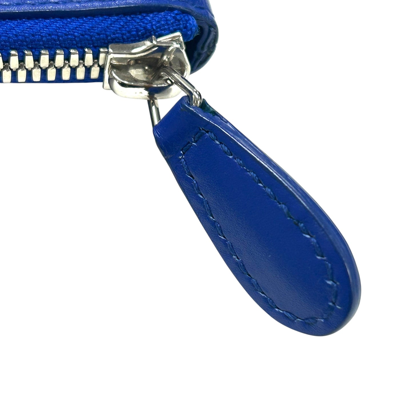 BALENCIAGA Canvas Clutch Bag - Cream and Blue 