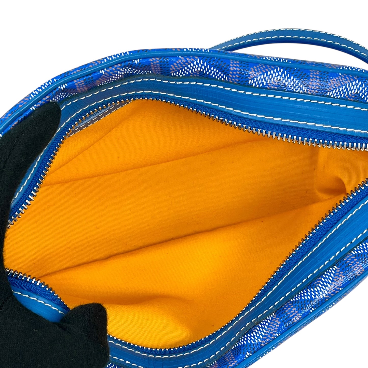 HOLD GOYARD Gap Vert PM Shoulder Bag - Blue 