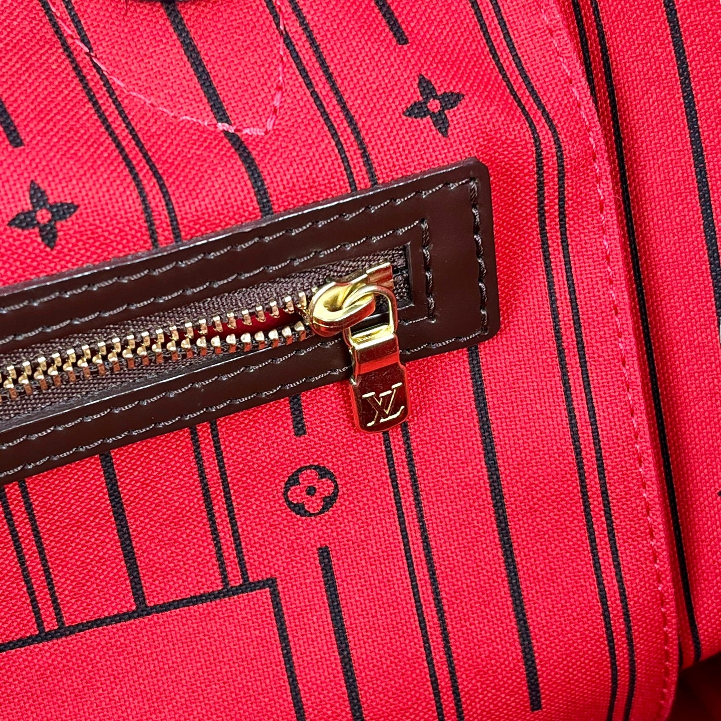 Louis Vuitton ダミエ ネヴァーフル ＭＭ トートバッグ - ダークブラウン - 32562