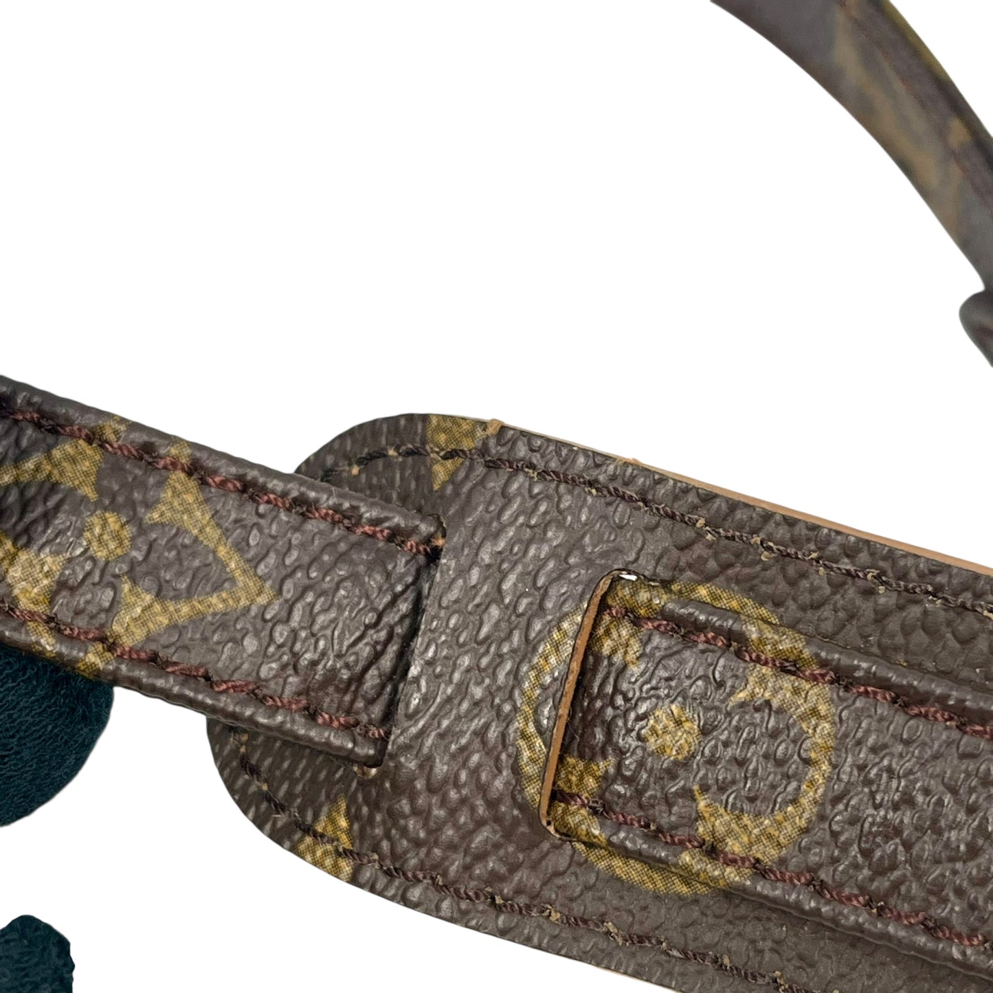 Louis Vuitton Monogram Canvas and Leather Shoulder Strap 101cm - Dark Brown - 32548 