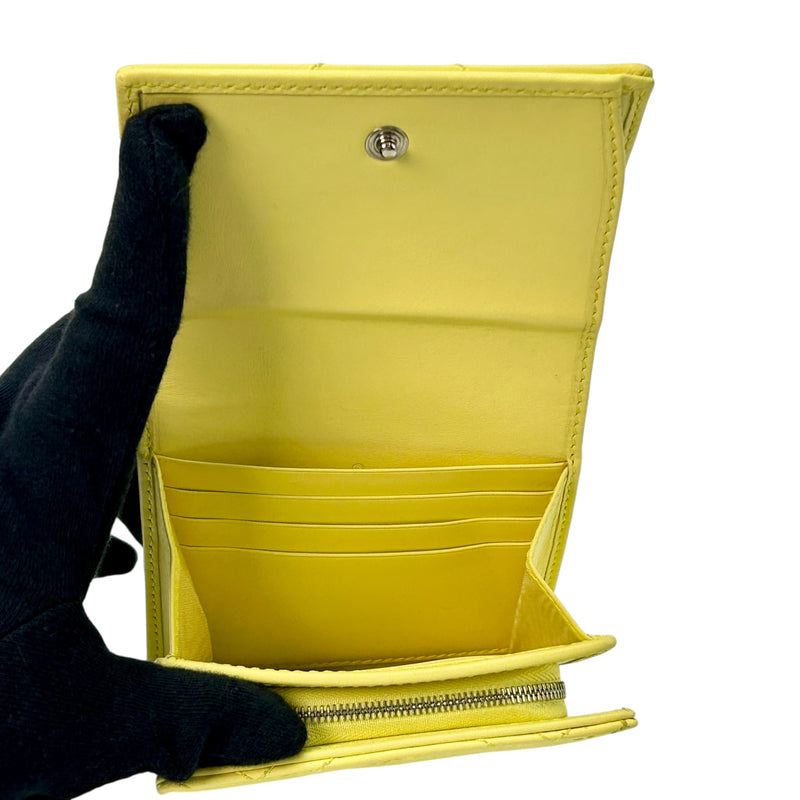 GUCCI GG Marmont Leather Bi-fold Compact Wallet - Yellow 