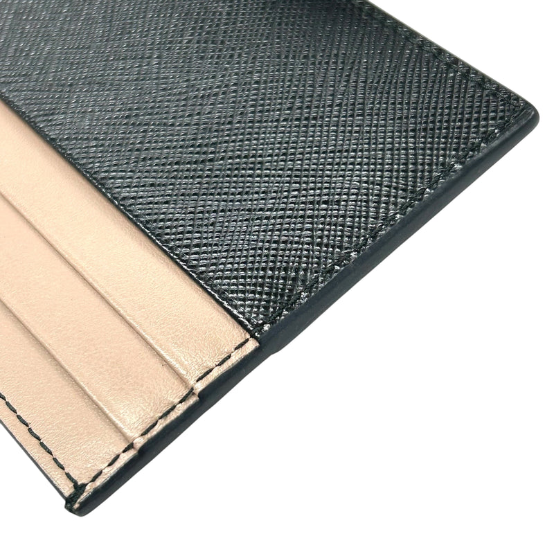 PRADA Saffiano Card Case - Pink and Black 