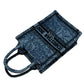 Dior Book Tote Mini Phone Bag Handbag Shoulder Bag - Blue x Black 