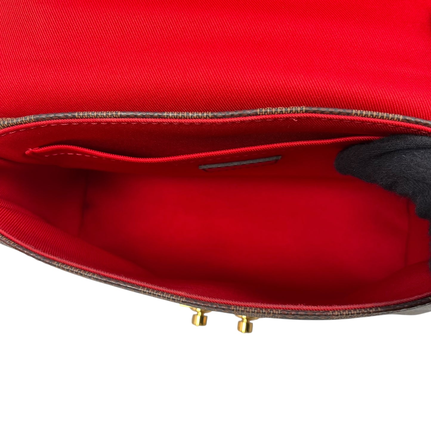 Louis Vuitton Damier Croisette PM Handbag - Dark Brown 