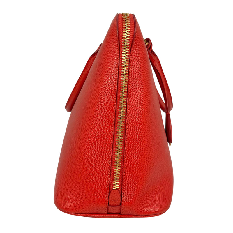 PRADA Galleria Saffiano Leather Handbag - Red 