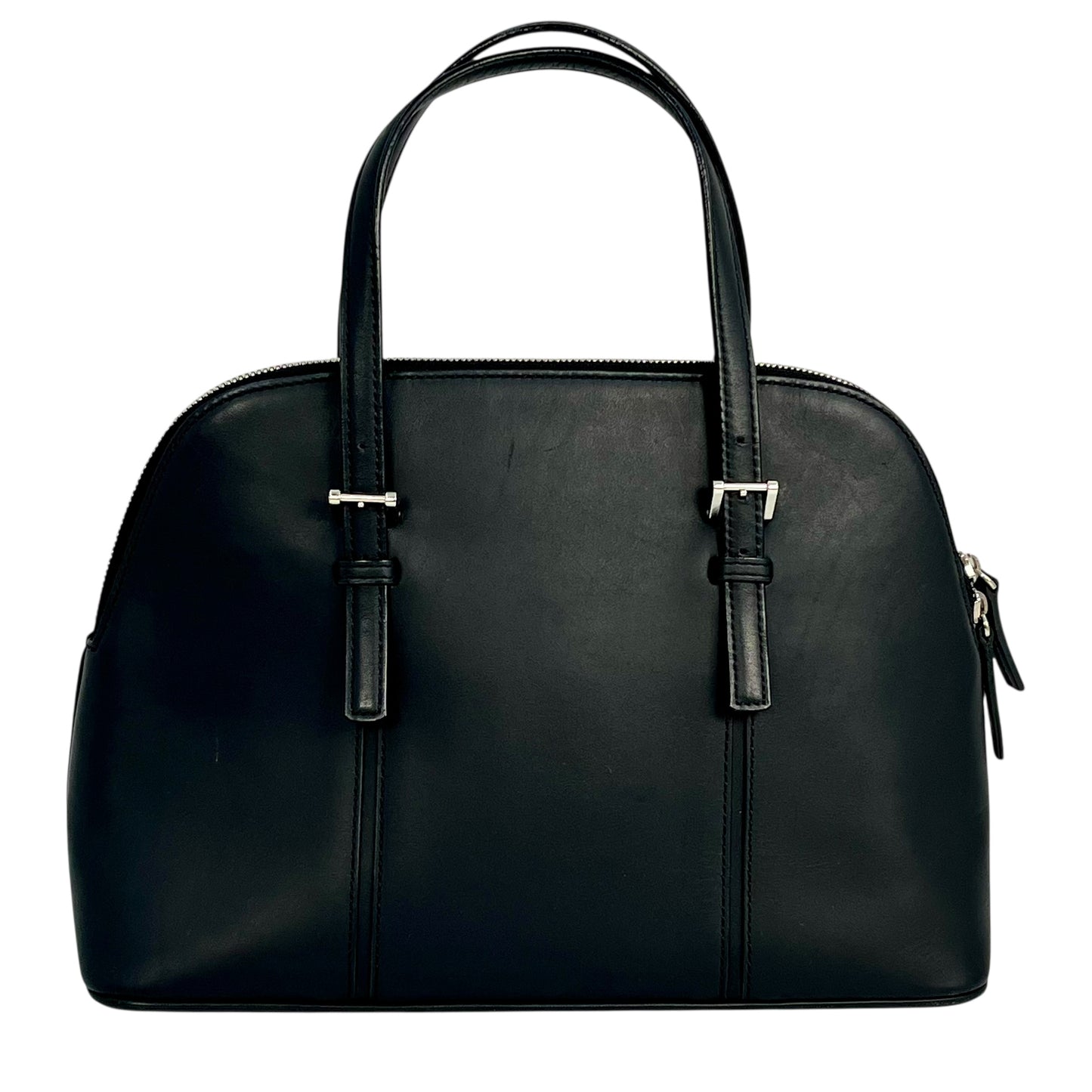 BURBERRY Leather Handbag - Black 