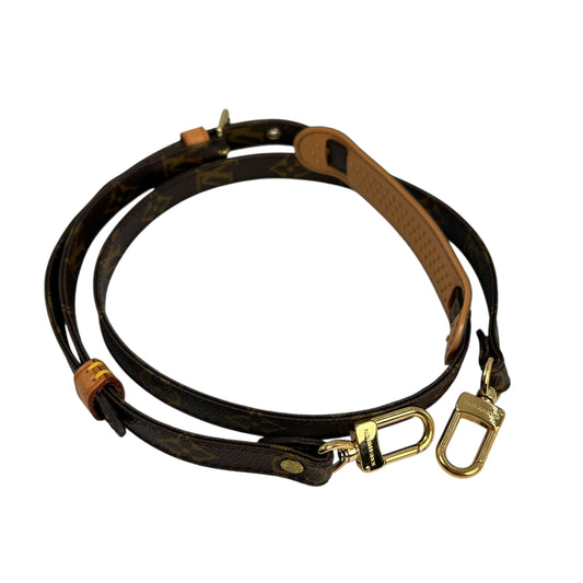 Louis Vuitton Monogram Canvas and Leather Shoulder Strap 101cm - Dark Brown - 32548 