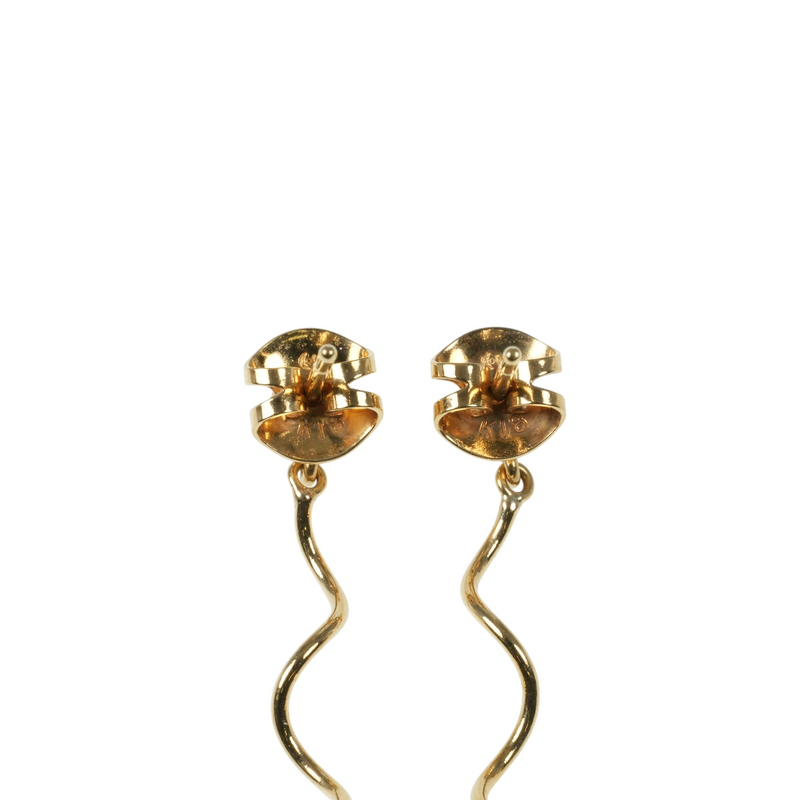 TASAKI Pearl Earrings Jewelry - 18KYG 