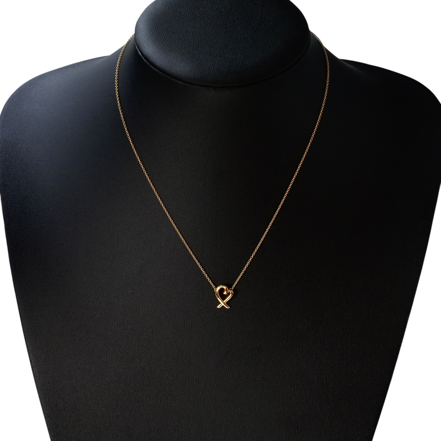 Tiffany & Co ラビング ハート ペンダント ネックレス - 18KYG