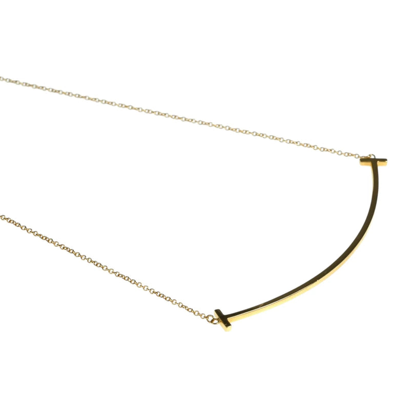 Tiffany Tスマイル ラージ ネックレス - 18KYG