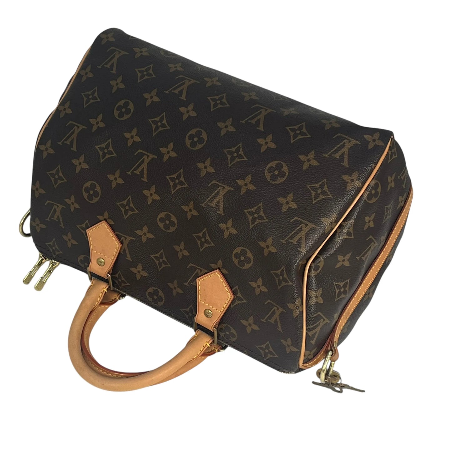 Louis Vuitton モノグラムキャンバス スピーディ 30 バンドリエール ハンドバッグ ショッピング - ブラウン