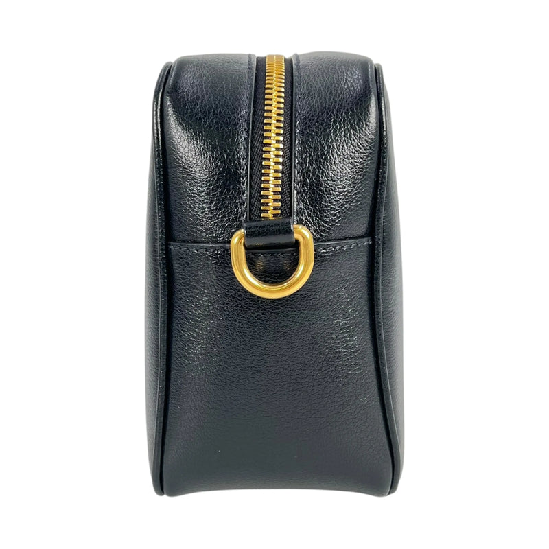 PRADA Saffiano Leather Shoulder Bag - Black 