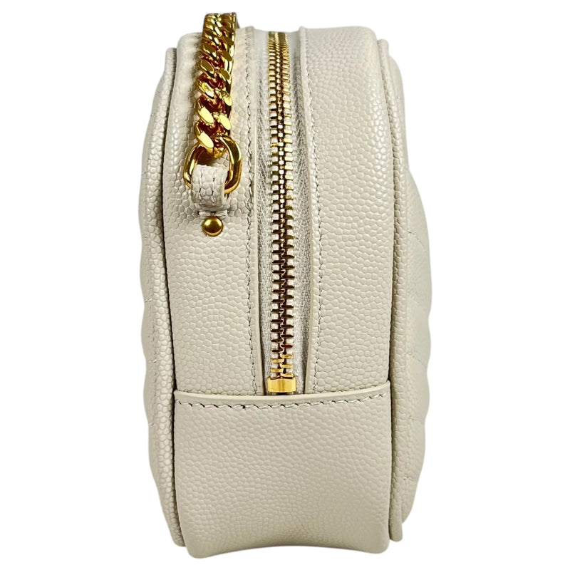 Saint Laurent Lou Mini Shoulder Bag - White 