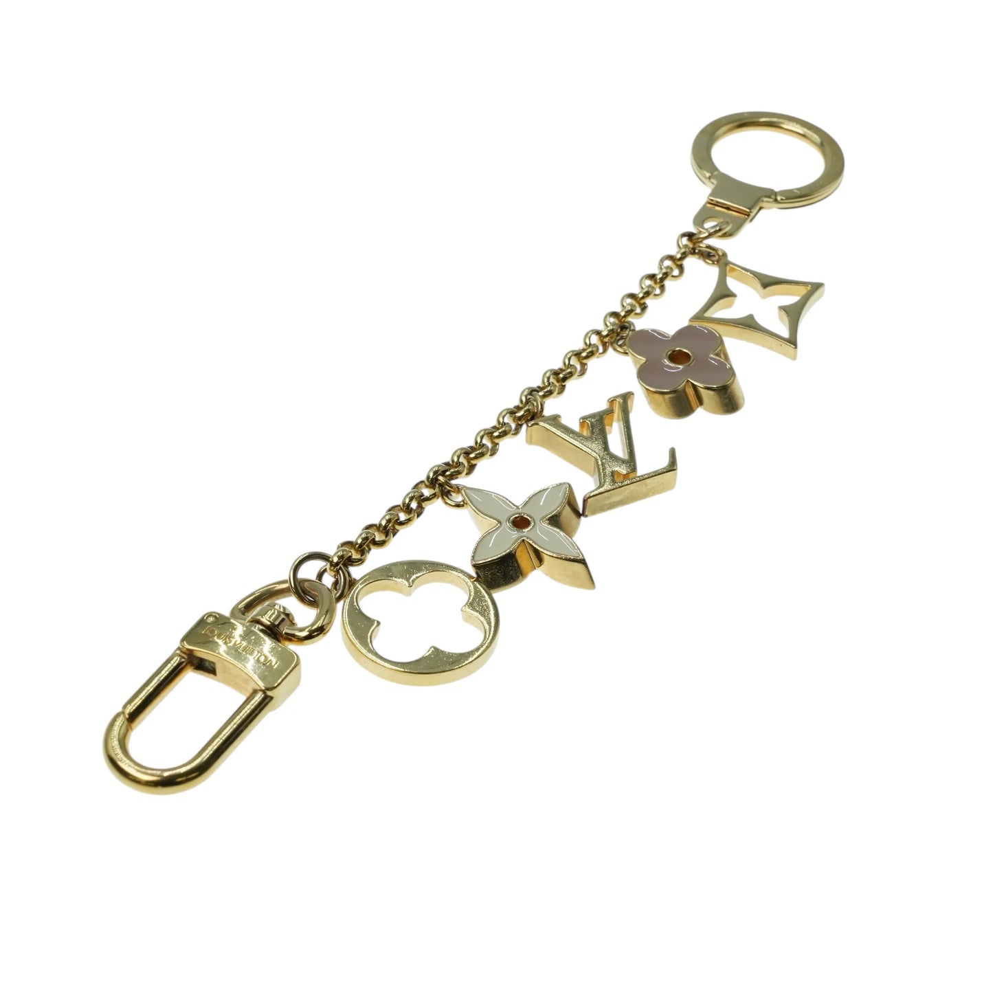 Louis Vuitton Fleur de Monogram Charm Accessory - Gold Plated 