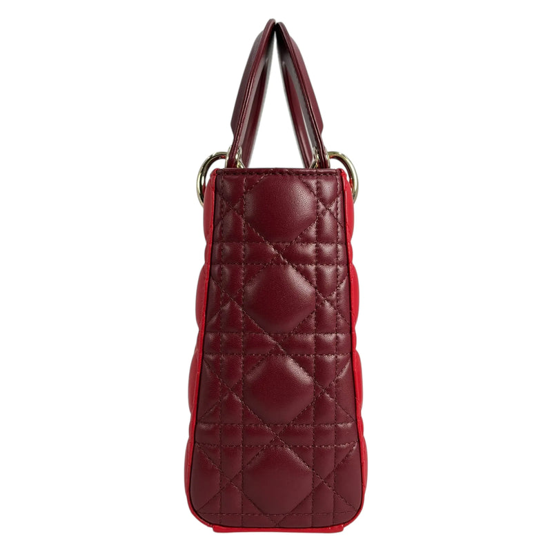 Dior Lady Dior Small Handbag - Red 