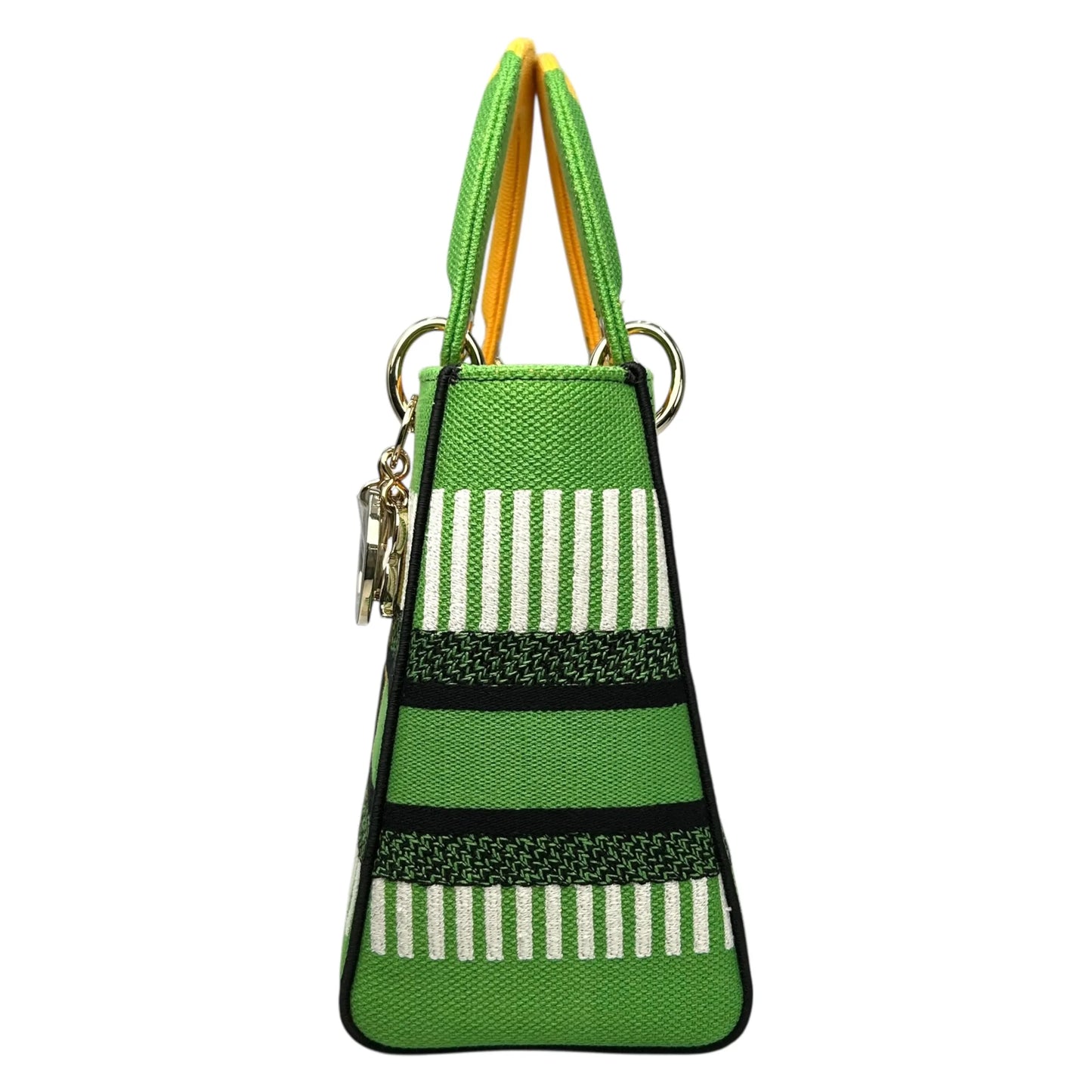 Dior Lady D-Light Handbag - Yellow and Green 