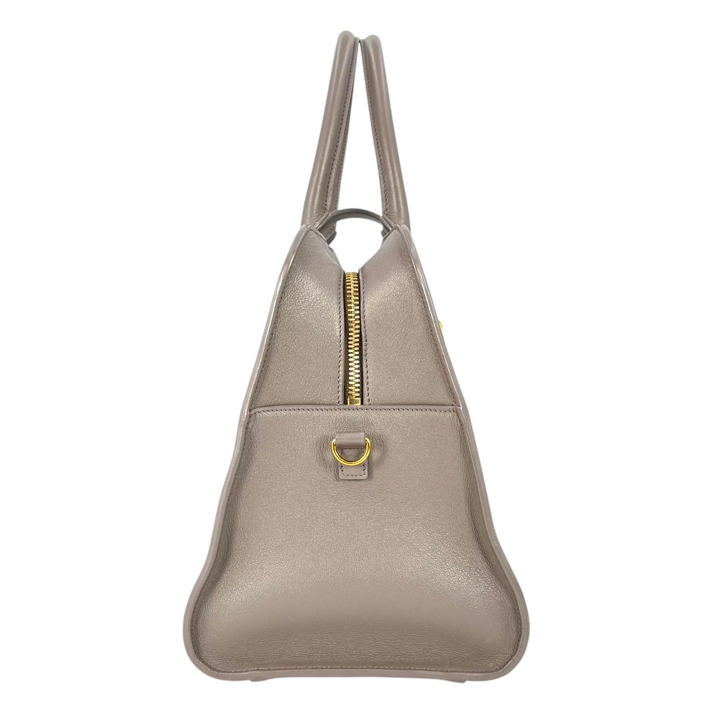 Saint Laurent カバス レザー ハンドバッグ - グレー