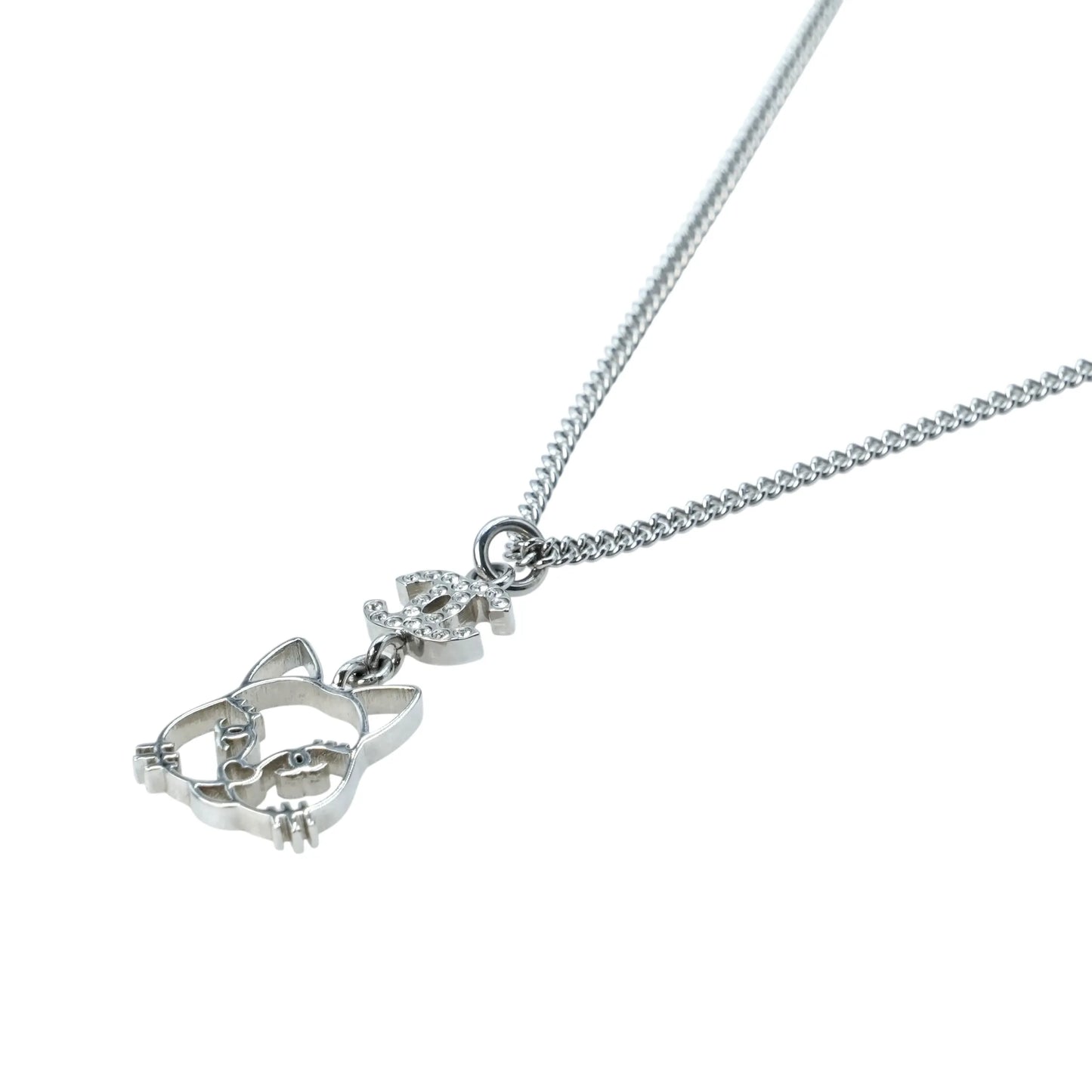 CHANEL キャット ペンダント ネックレス B16K - メタル