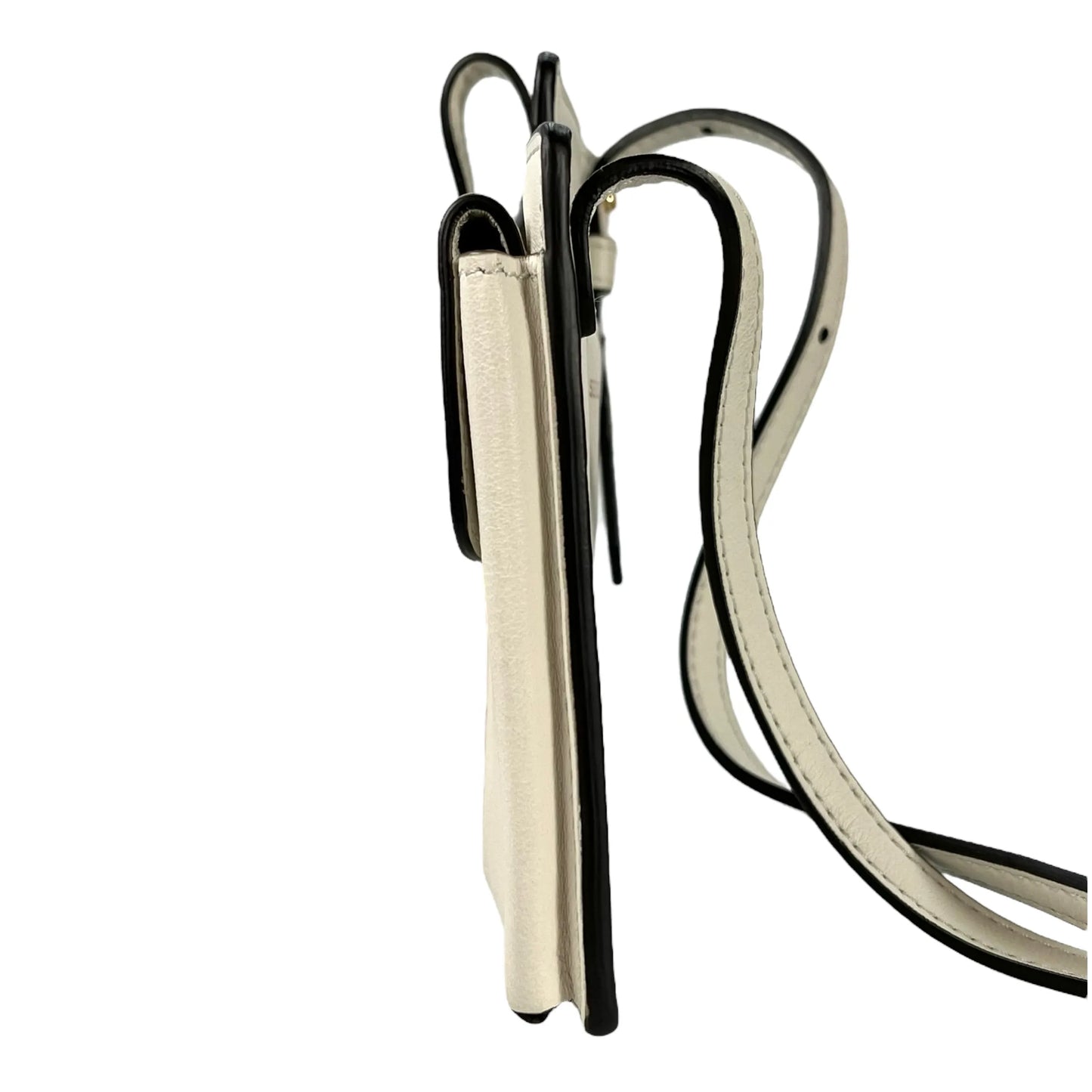 FENDI Leather Phone Case Shoulder Bag - White 