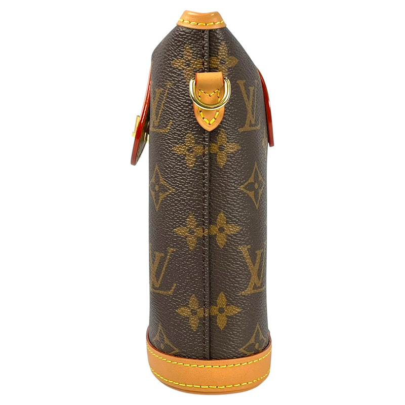 Louis Vuitton モノグラム キャンバス フォールド ミー ポーチ フォンケース ショルダーバッグ - ブラウン