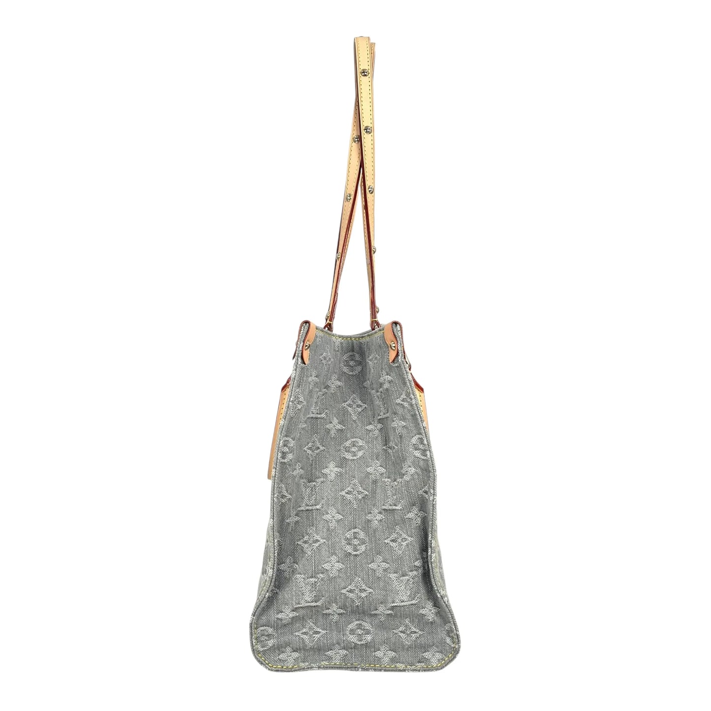 Louis Vuitton モノグラム デニム MM トートバッグ - ブルーグレー - 33685