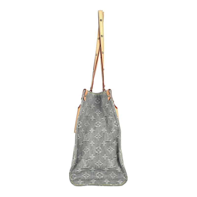 Louis Vuitton モノグラム デニム MM トートバッグ - ブルーグレー - 33685