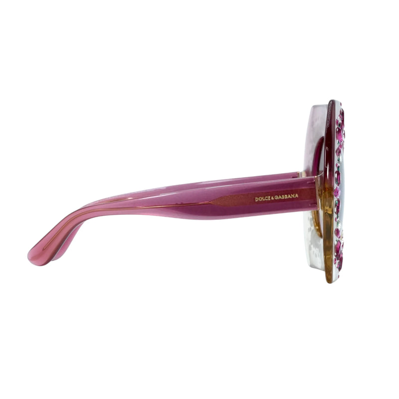 DOLCE &amp; GABBANA Rhinestone Sunglasses - Pink - 33982 