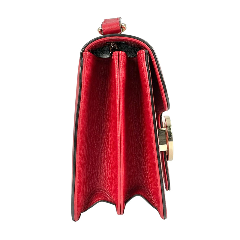 GUCCI Interlocking G Shoulder Bag - Red 