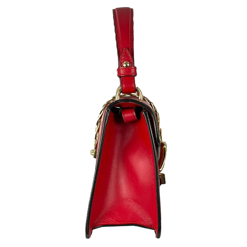 GUCCI Sylvie Chain Mini Handbag/Shoulder Bag - Red 