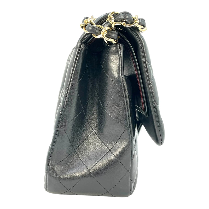 CHANEL Matelasse W-flap Chain Shoulder Bag - Black 