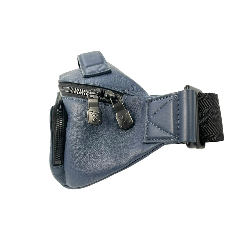 Louis Vuitton モノグラム シャドウ ディスカバリー バムバッグ ボディバッグ - ネイビー