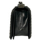 CHANEL Boy Chanel Leather Chain Shoulder Bag - Black 