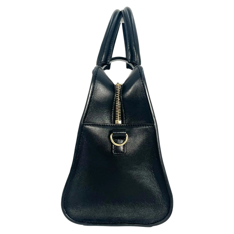 SAINT LAURENT ベイビーカバス レザー ハンドバッグ ショルダーバッグ - ブラック