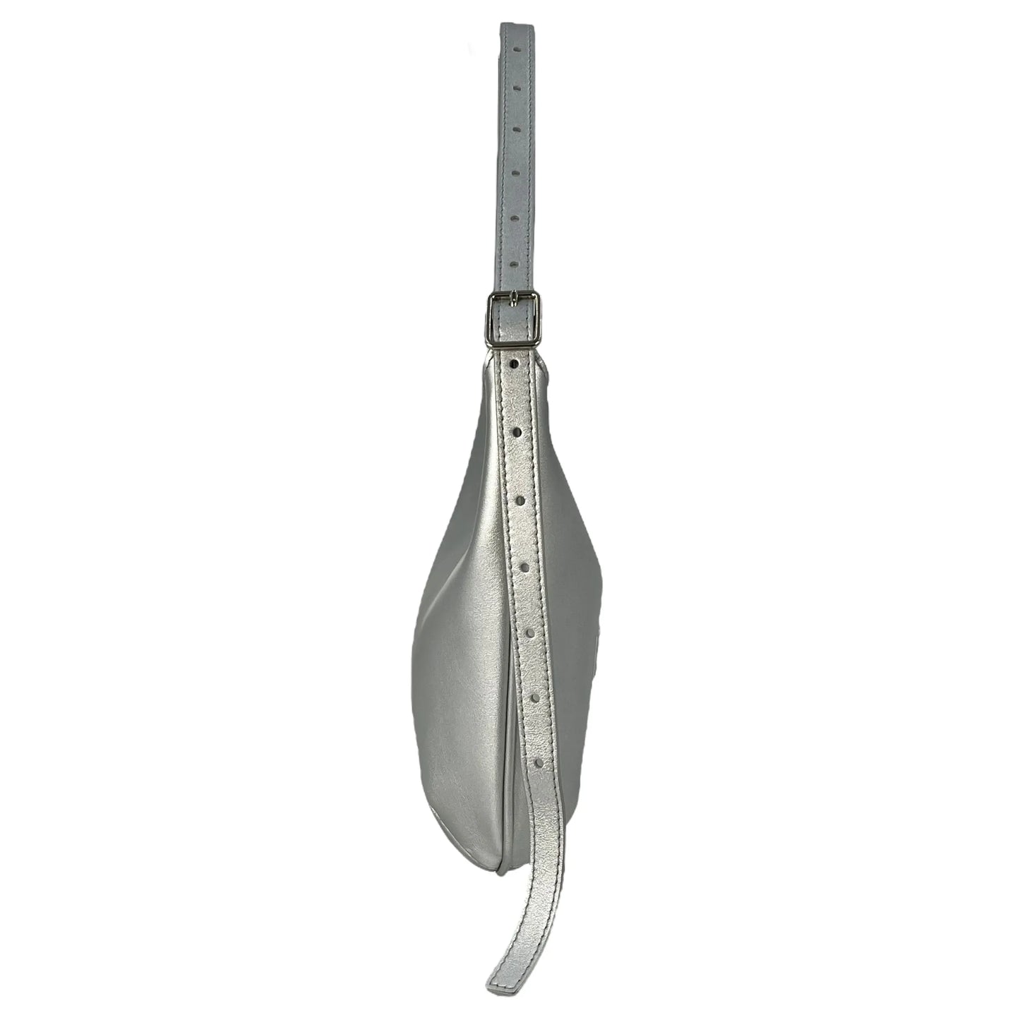 BALENCIAGA Mary Kate Leather Shoulder Bag - Silver 