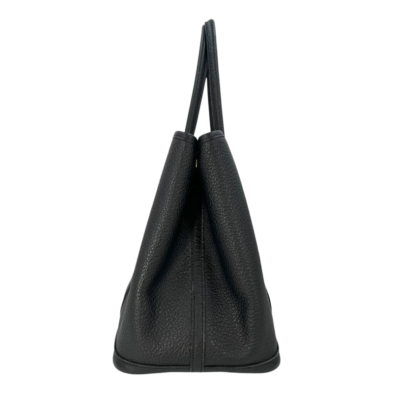 HERMES Garden Party PM Negonda X Stamped Tote Bag - Black 