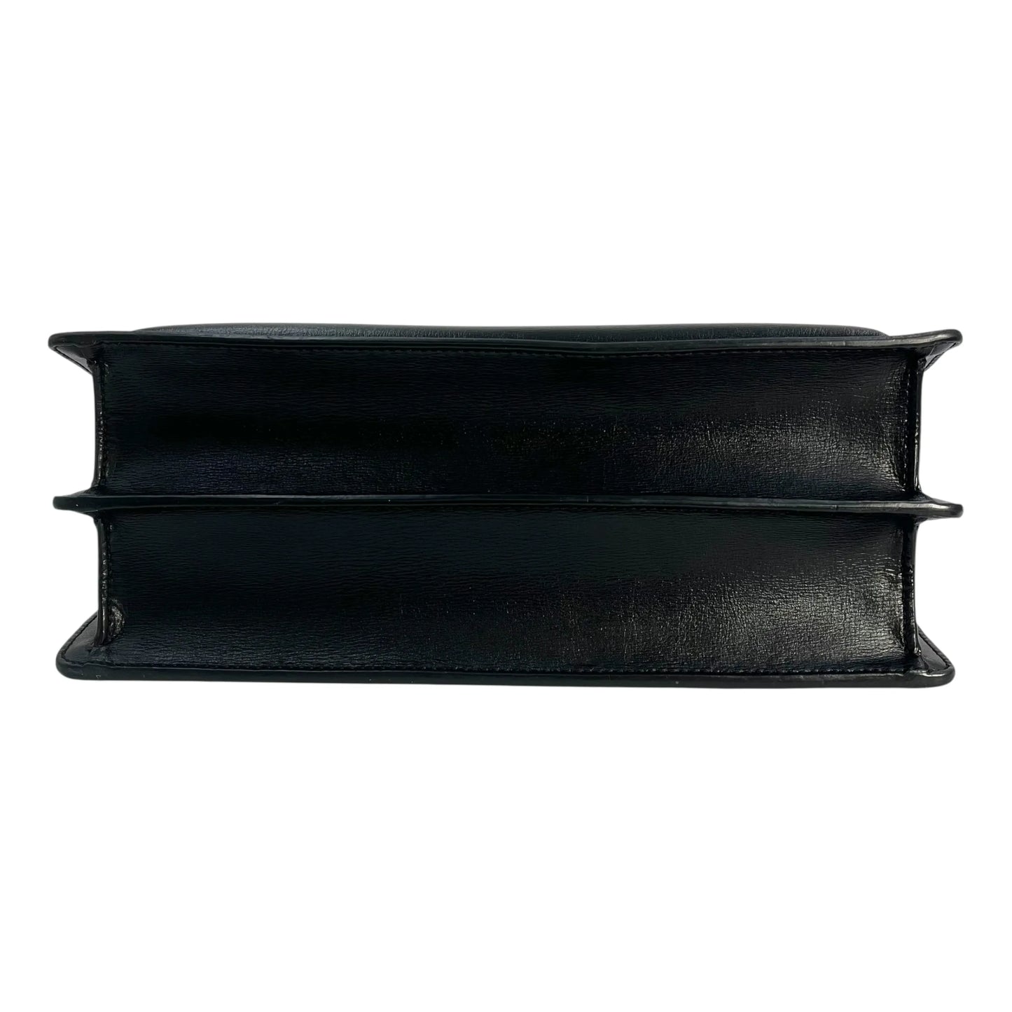 SAINT LAURENT サンセット ミディアム レザー チェーンショルダーバッグ - ブラック