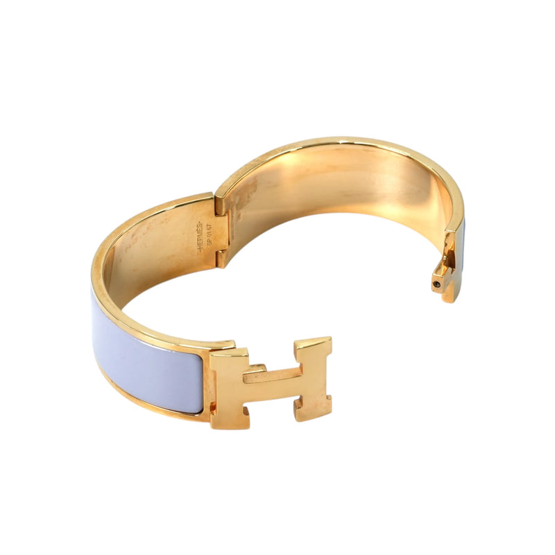 HERMES Click Clack H Bracelet - YG 